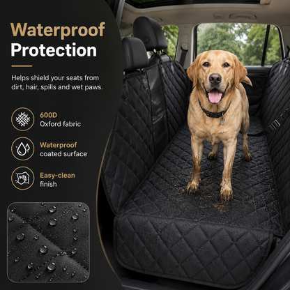 Dog Car Seat Cover View Mesh Pet Carrier Hammock Safety Protector Car Rear Back Seat Mat With Zipper And Pocket For Travel
