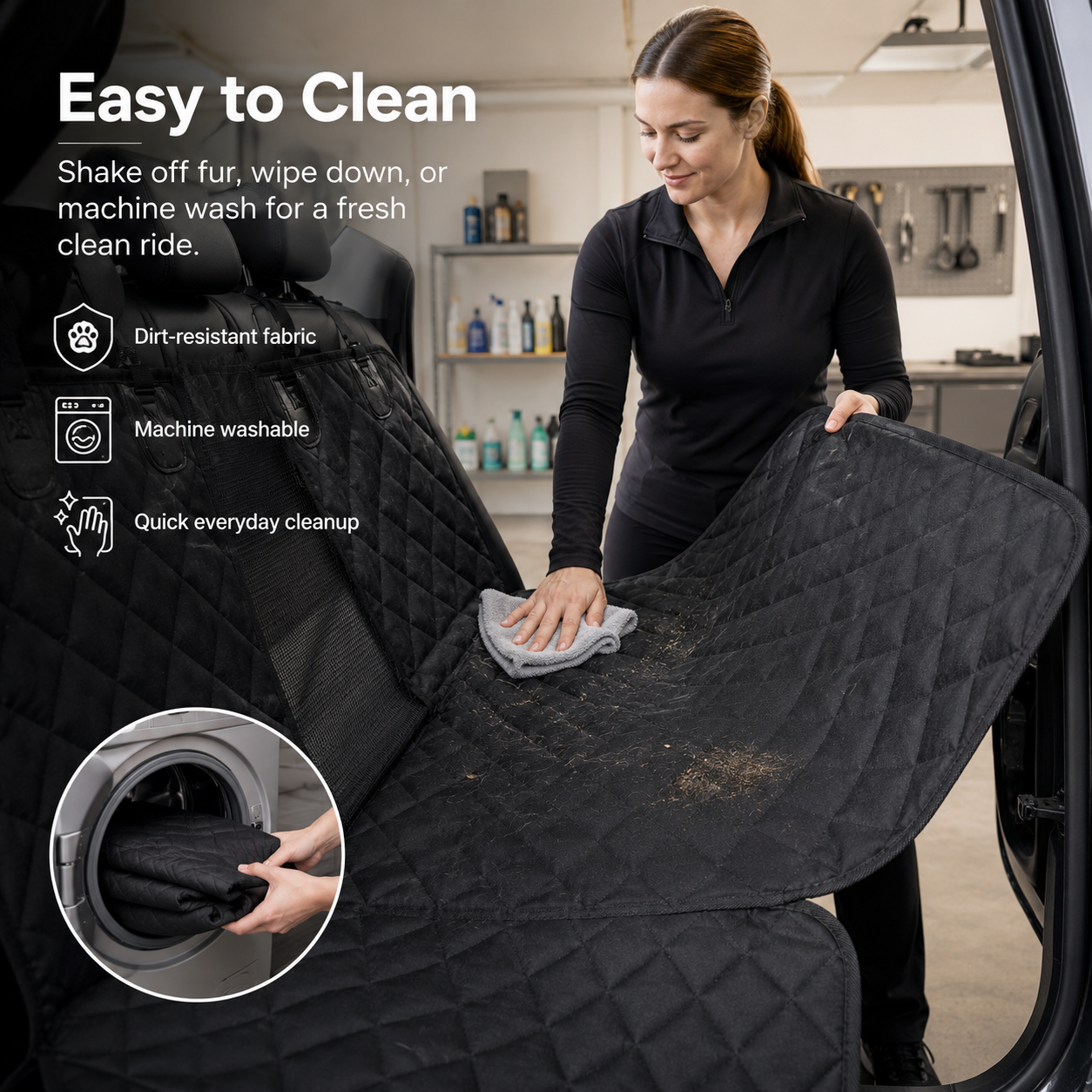 Dog Car Seat Cover View Mesh Pet Carrier Hammock Safety Protector Car Rear Back Seat Mat With Zipper And Pocket For Travel