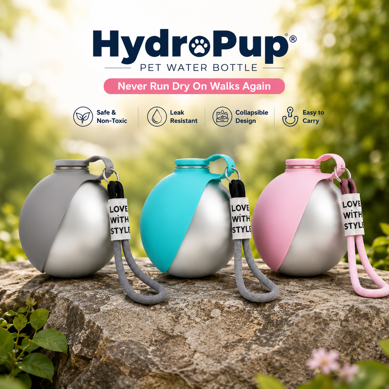 HydroPup Pet Water Bottle — Never Run Dry On Walks Again